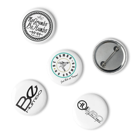 Set of pin buttons