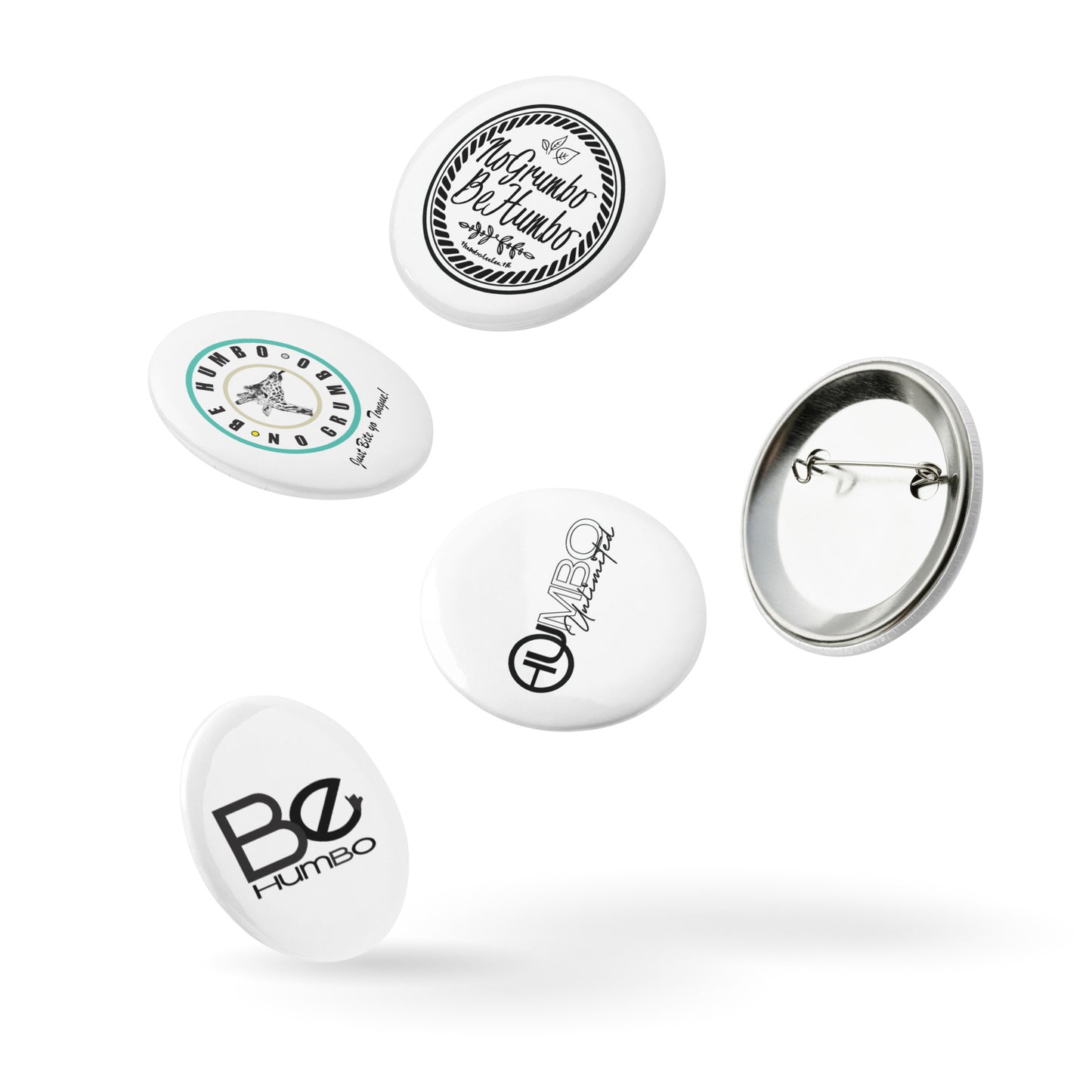 Set of pin buttons